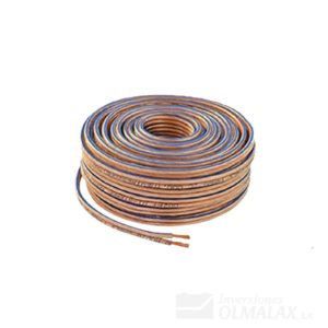 ALAMBRE NUMERO 14 PARA BOCINA 50 PIES EN ROLLO TRANSPARENTE