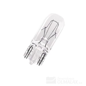 BOMBILLA T10 COLA PESCADO CLARA 12V. VIDRIO 10 UNID.