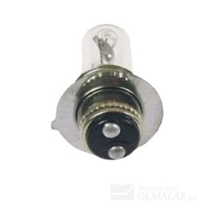 BOMBILLA 2 CONTACTOS DE MOTO 12 V 35/35W BASE DE DISCO PEQ. 10 UNIDADES