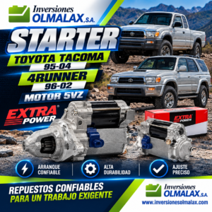 STARTER PARA TOYOTA TACOMA 95-04 / 4RUNNER 96-02 MOTOR 5VZ EXTRA POWER