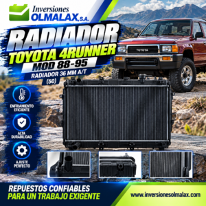 RADIADOR TOYOTA 4RUNNER  88-95 RADIADOR 36 MM A/T (50)