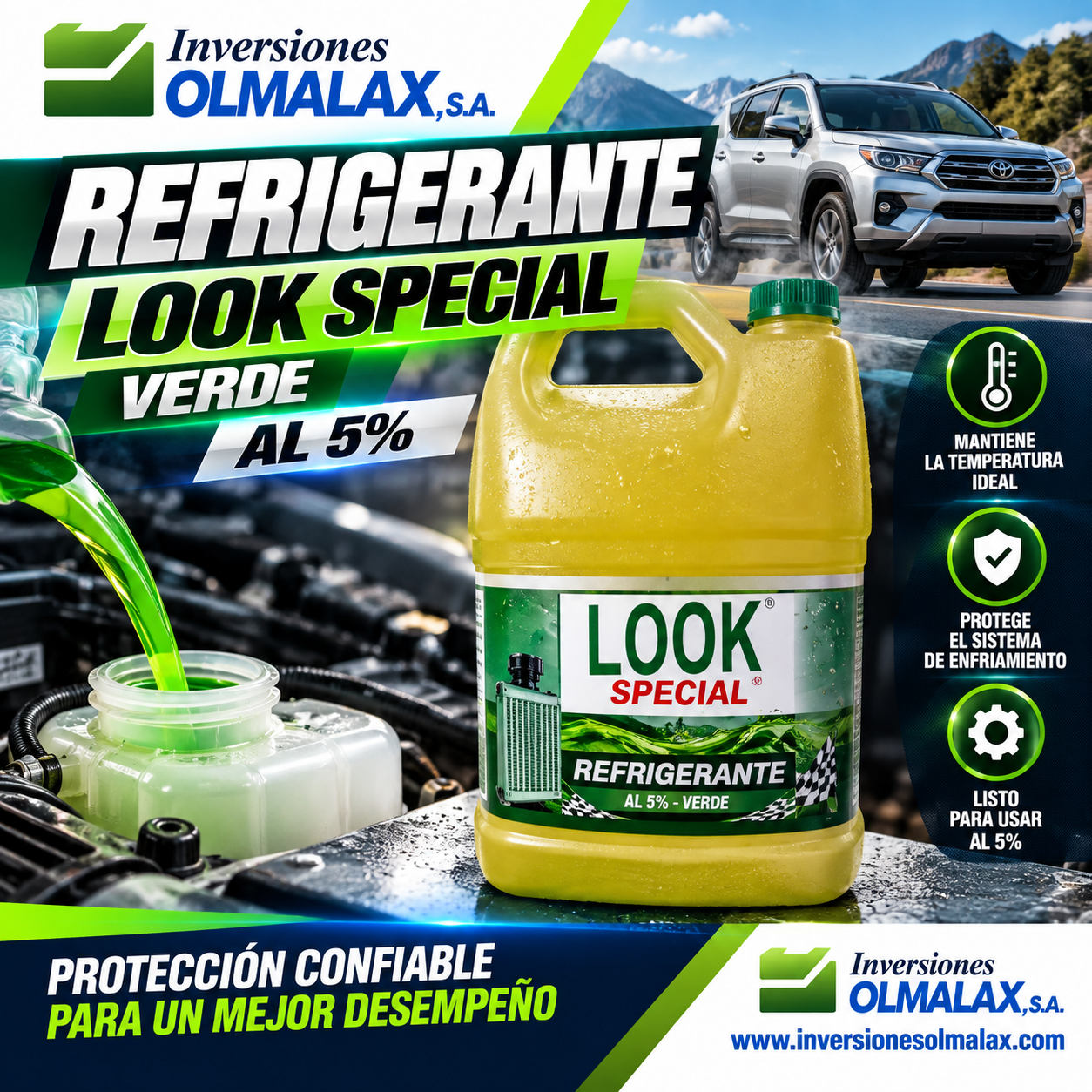 REFRIGERANTE EN GALON LOOK SPECIAL AL 5% VERDE