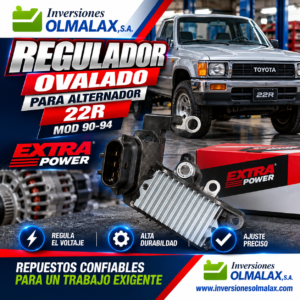 REGULADOR OVALADO PARA ALTERNADOR 22R MOD 90-94 EXTRA POWER