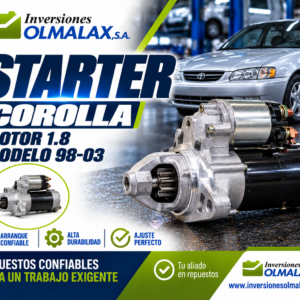 STARTER COROLLA MOTOR 1.8 MODELO 98-03