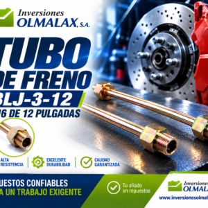 TUBO DE FRENO BLJ-3-12 3/16 DE 12 PULGADAS