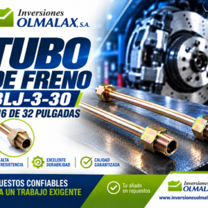TUBO DE FRENO BLJ-3-30 3/16 DE 32 PULGADAS
