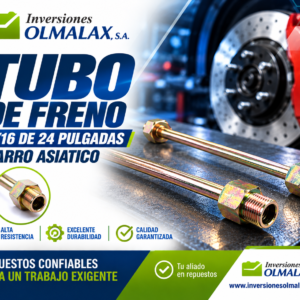 TUBO DE FRENO 3/16 DE 24 PULGADAS CARRO ASIATICO