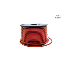 CABLE ROJO No 10 ROLLO DE 100 PIES (33.33 METROS), 100% COBRE