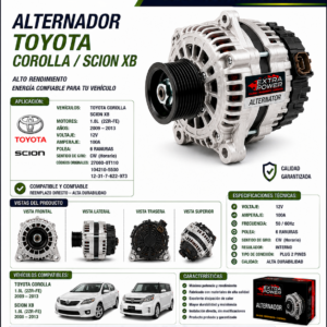 ALTERNADOR TOYOTA COROLLA /SCION XB