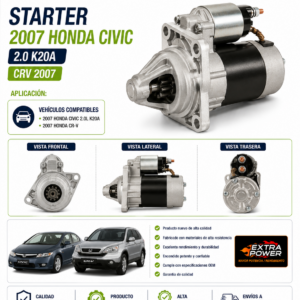 STARTER 2007 HONDA CIVIC 2.0 K20A / CRV 2007