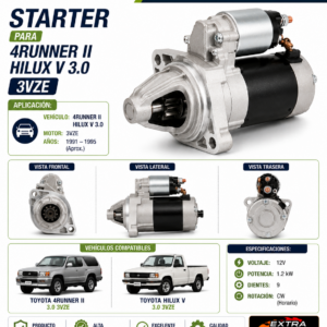 STARTER PARA 4RUNNER II HILUX V 3.0 3VZE