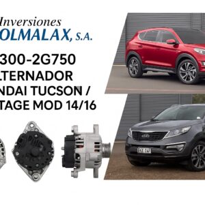 ALTERNADOR HYUNDAI TUCSON / KIA SPORTAGE MOD 20014-2016