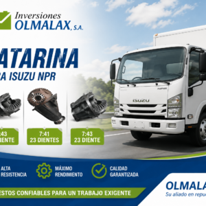 CATARINA 7:41 PARA ISUZU NPR FLECHA 19 DIENTES  MOD 1999 AL 2015