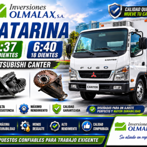 CATARINA 6:40 PARA MITSUBISHI CANTER FLECHA 18 DIENTES